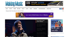 Desktop Screenshot of makingmusicmag.com