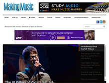 Tablet Screenshot of makingmusicmag.com